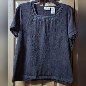 WHITE STAG, WOMENS 1X (16W) BLACK TOP.